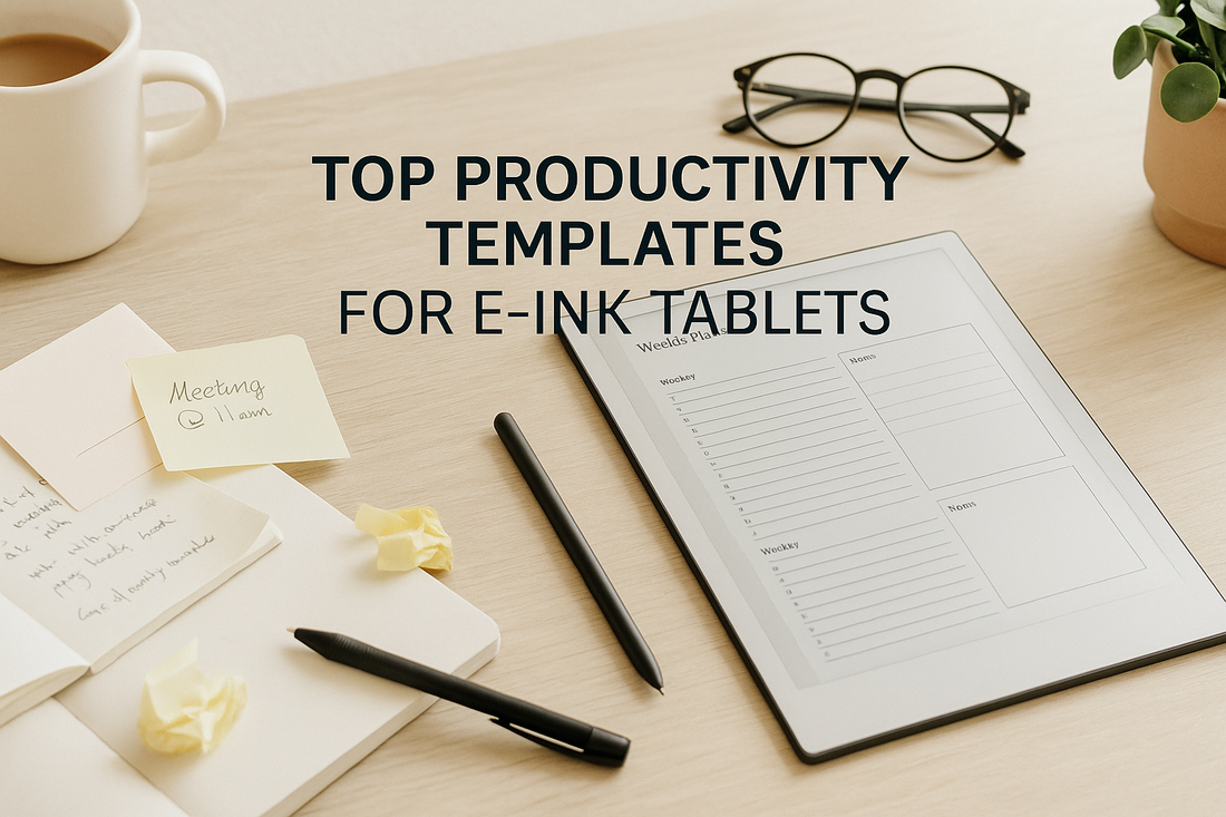 Top 5 Productivity Templates for E-Ink Tablets and Note Taking Apps
