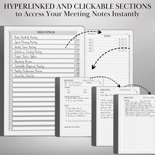 Kindle Scribe — Meeting Notes, business planner