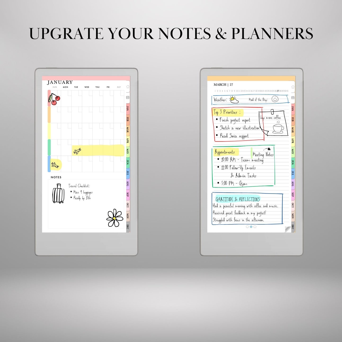 Ready-to-Use Stickers for reMarkable Paper Pro Move Copy Paste Stickers, Notes, Shapes and Mind Maps reMarkable Move Templates