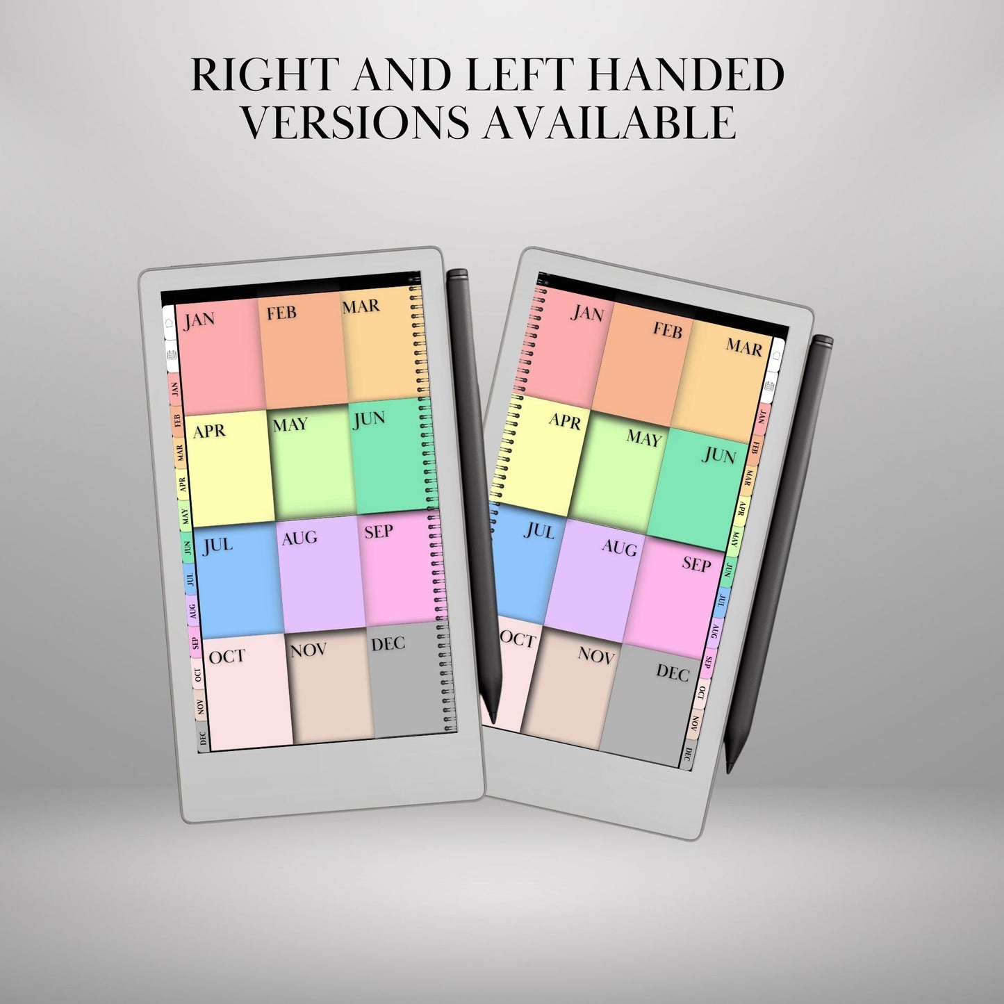 Perpetual Calendar for reMarkable Paper Pro Move Templates, Daily planner Undated Monthly Weekly Daily Hourly Hyperlinked Planner