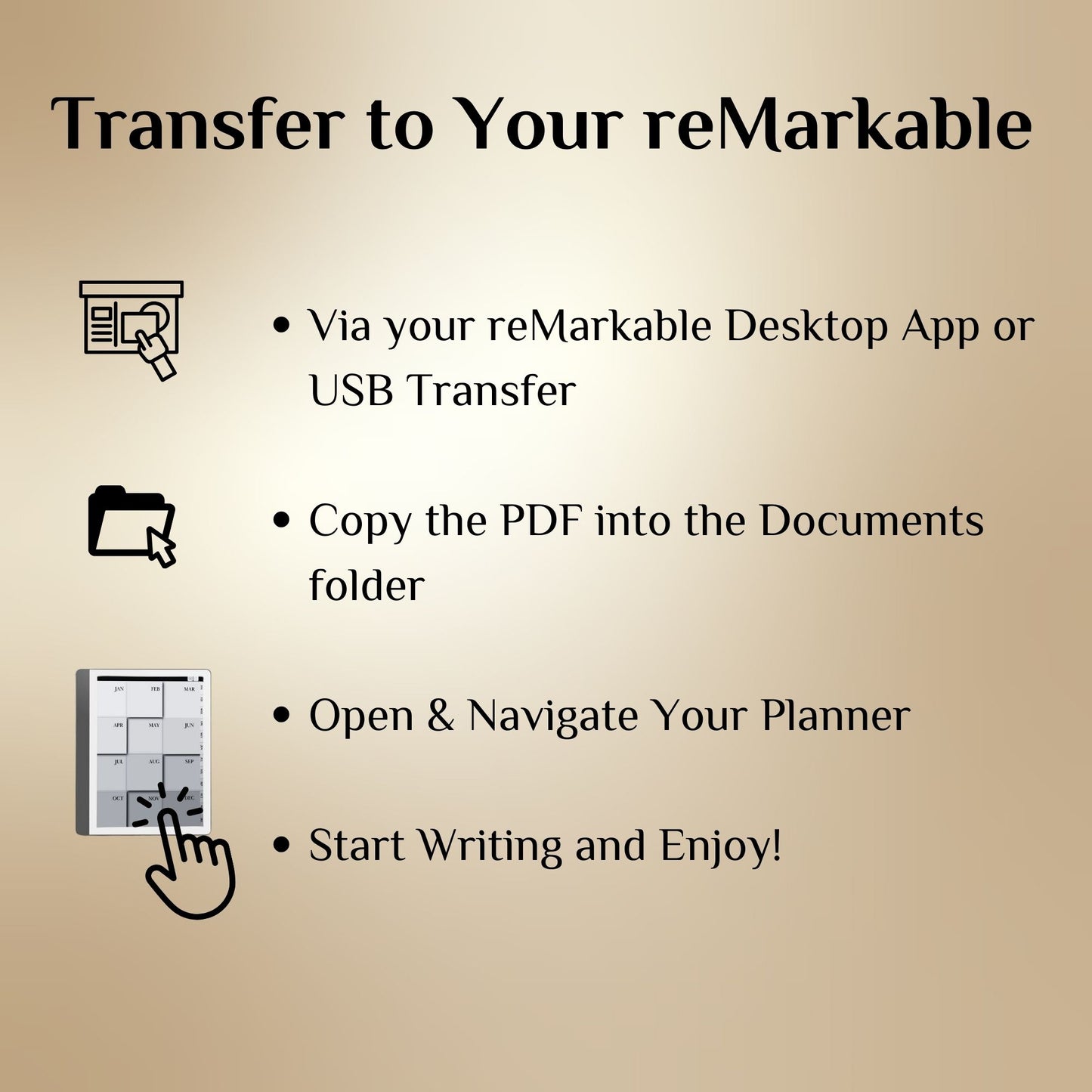 Kindle Scribe — Perpetual Calendar, undated daily & weekly planner