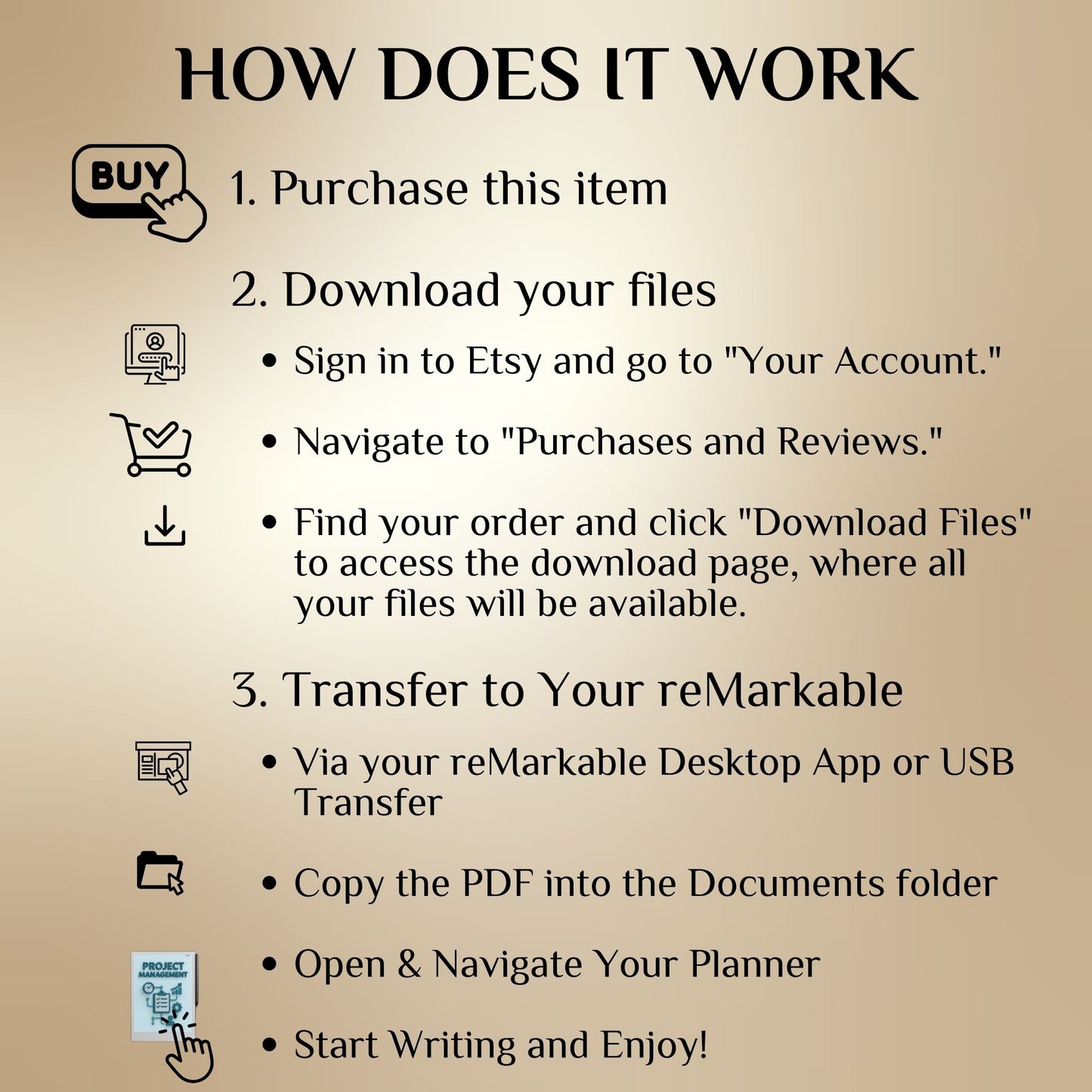 reMarkable Paper Pro Move — Project Management Planner, PMI & Gantt