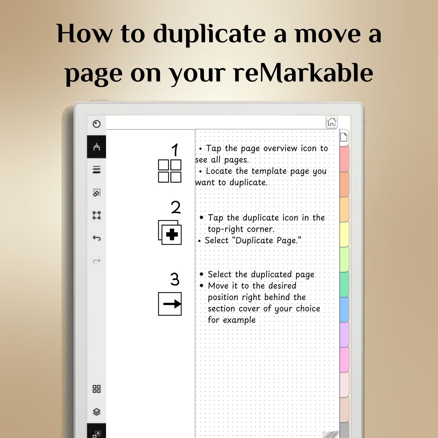 Move Customizable Notebook