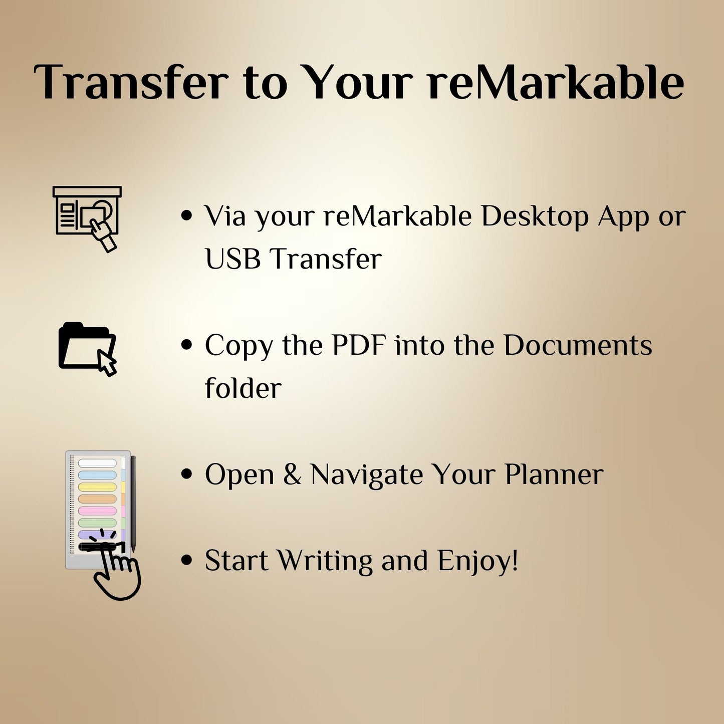 Color Notebook Bundle for reMarkable Paper Pro Move: 8+1 Colored Paper Notebooks with tabs Hyperlinked and Indexed Digital Notebooks Bundle