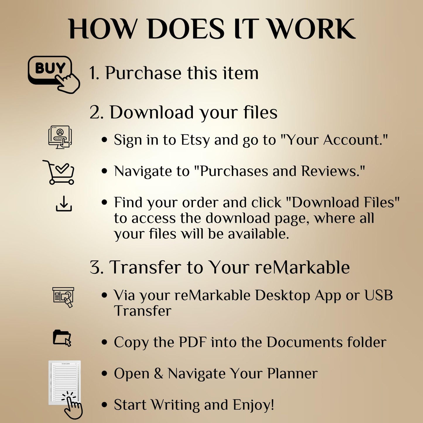 Supernote Productivity Bundle Templates: Hyperlinked Notebook, To-Do Tracker, Meeting Notes Templates for E-Ink tablets (Digital Download)