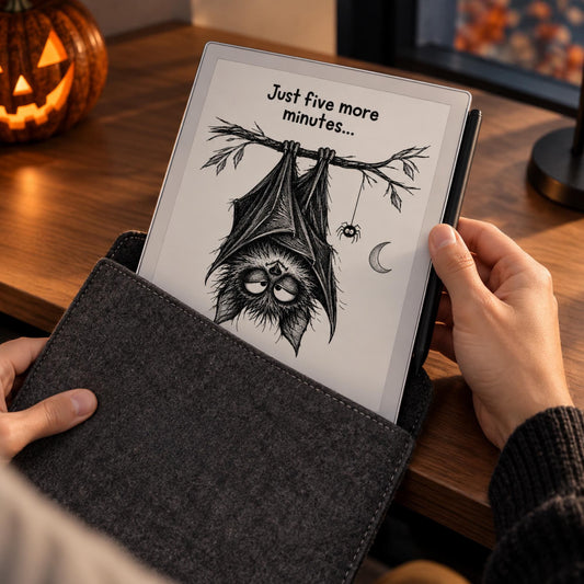 reMarkable Paper Pro & 2 — Halloween Sleep Screens, 15 funny designs color + B&W