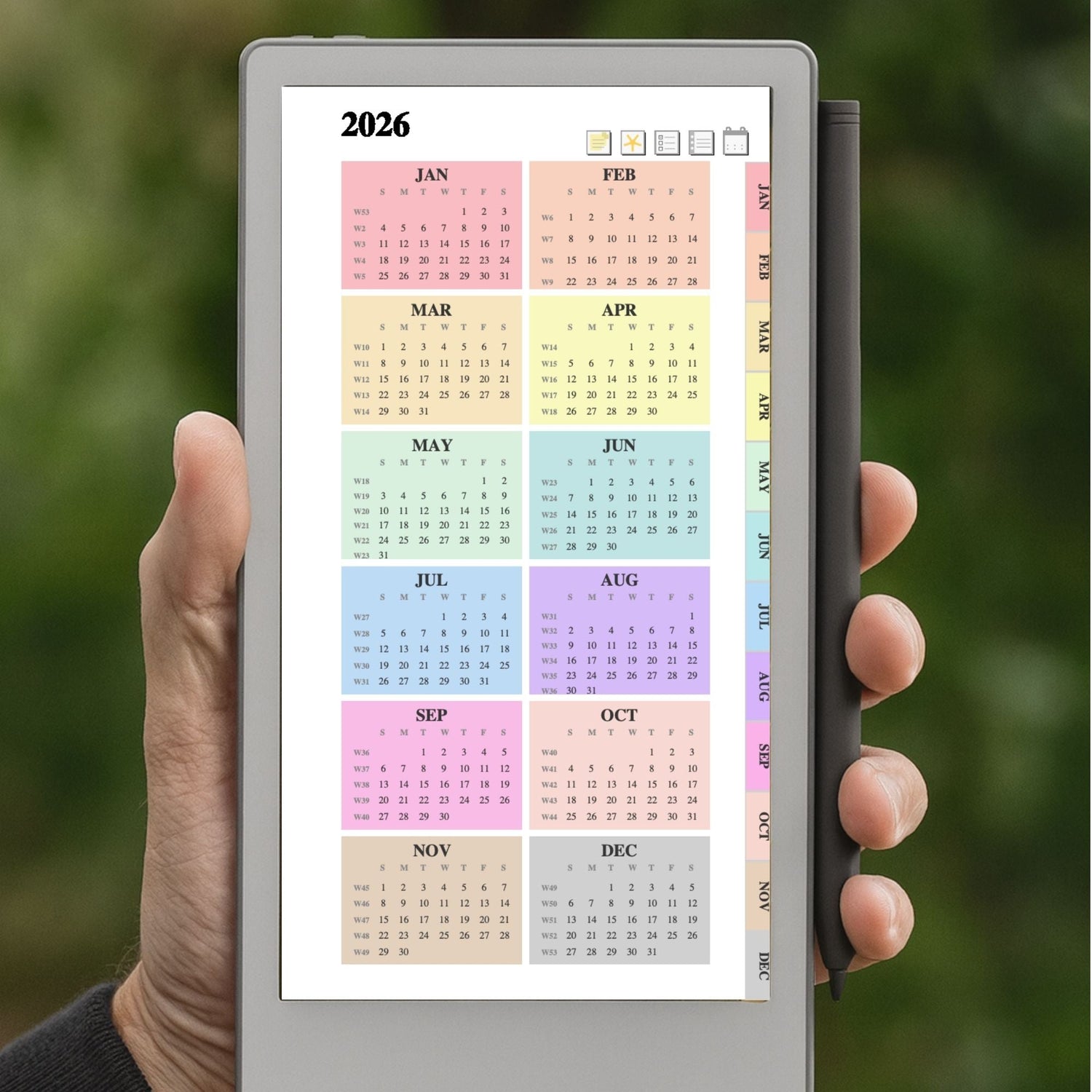 reMarkable Paper Pro Move Templates
