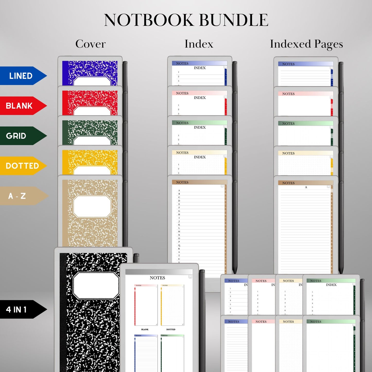 reMarkable Paper Pro Move — Mega Bundle, planners, covers & stickers