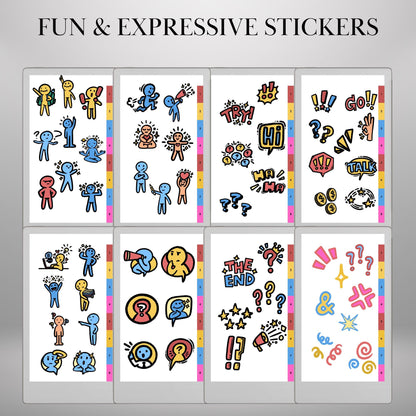 reMarkable Paper Pro Move — Stickers Mega Bundle, 9 packs 2600+