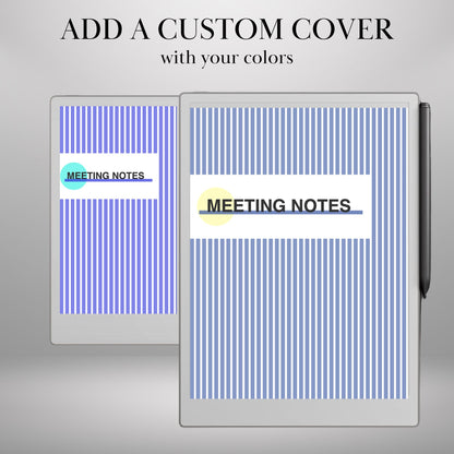 All reMarkable Devices — Meeting Notebook Creator, Custom Hyperlinked Templates