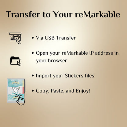 reMarkable Paper Pro & 2 — Christian Sticker Pack, copy-paste