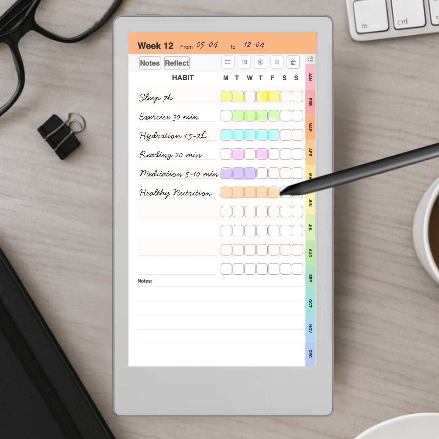 All reMarkable Devices — Habit Tracker Creator, Custom Hyperlinked Habit Tracker