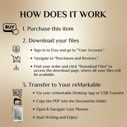 2026 Digital Planner for reMarkable 2 & Paper Pro: Hyperlinked Productivity Notebook (PDF Download)