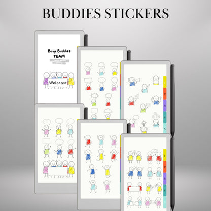 reMarkable Paper Pro Move — Stickers Mega Bundle, 9 packs 2600+