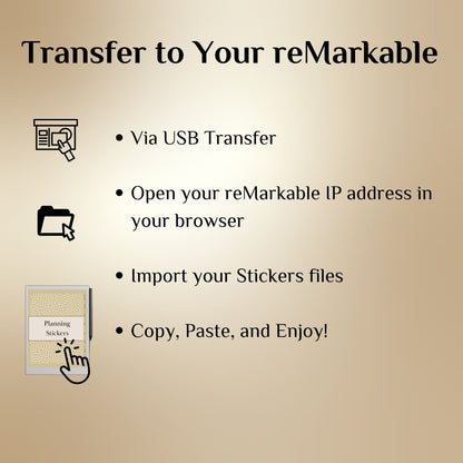 reMarkable Paper Pro & 2 — Planning Sticker Pack, 400+ widgets