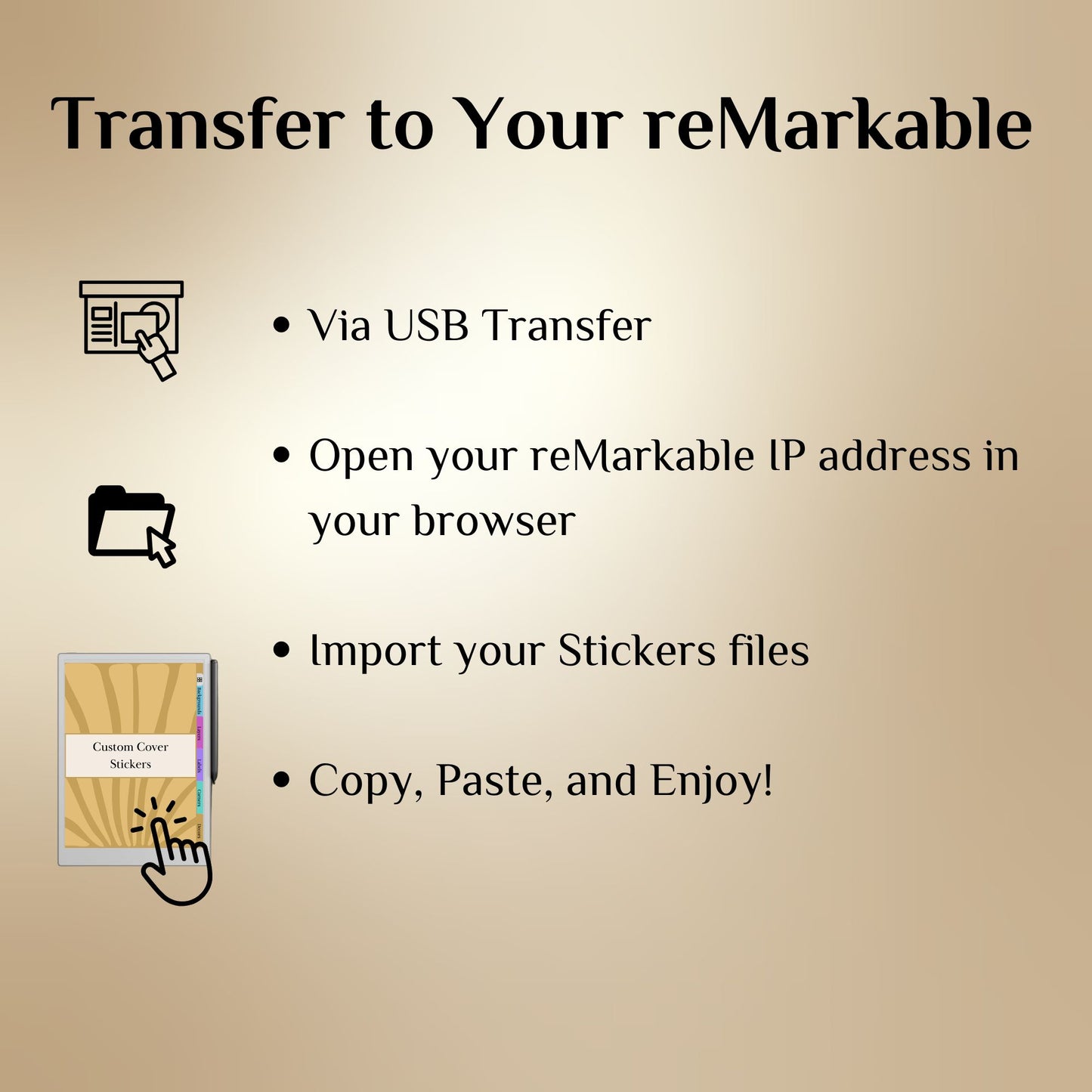 reMarkable Paper Pro — Custom Cover Toolkit, 540+ elements