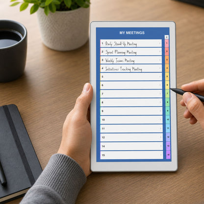 All reMarkable Devices — Meeting Notebook Creator, Custom Hyperlinked Templates