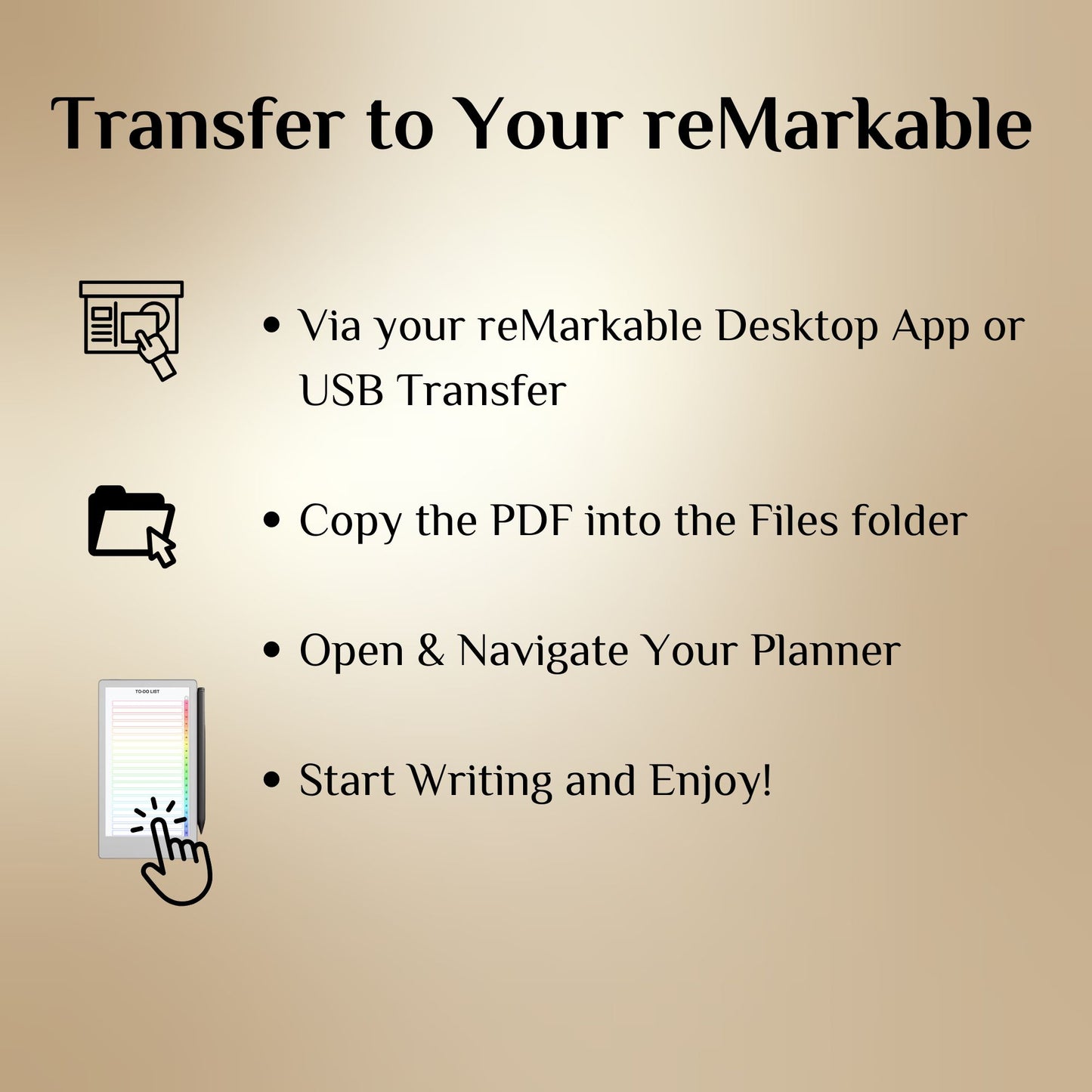reMarkable Paper Pro Move — To-Do Creator, custom planner