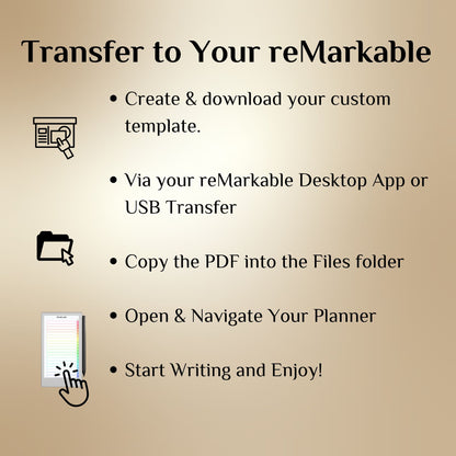 All reMarkable Devices — Meeting Notebook Creator, Custom Hyperlinked Templates