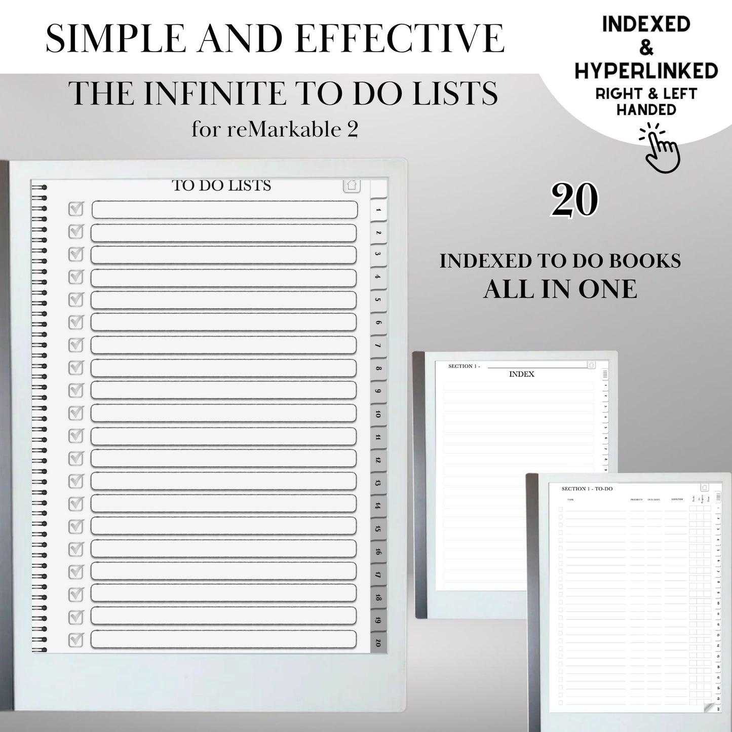 reMarkable 2 — To-Do Notebook, productivity planner