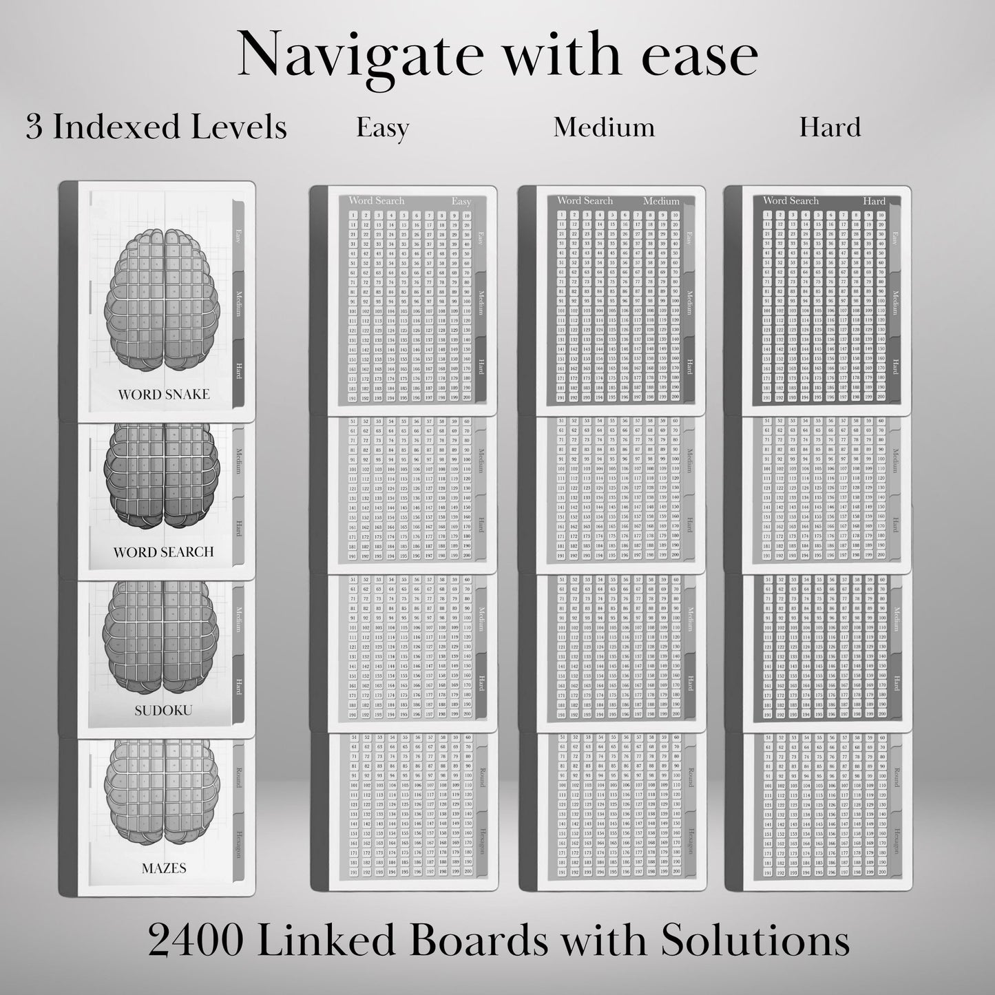 Kindle Scribe — Puzzle Bundle, 2400 brain games