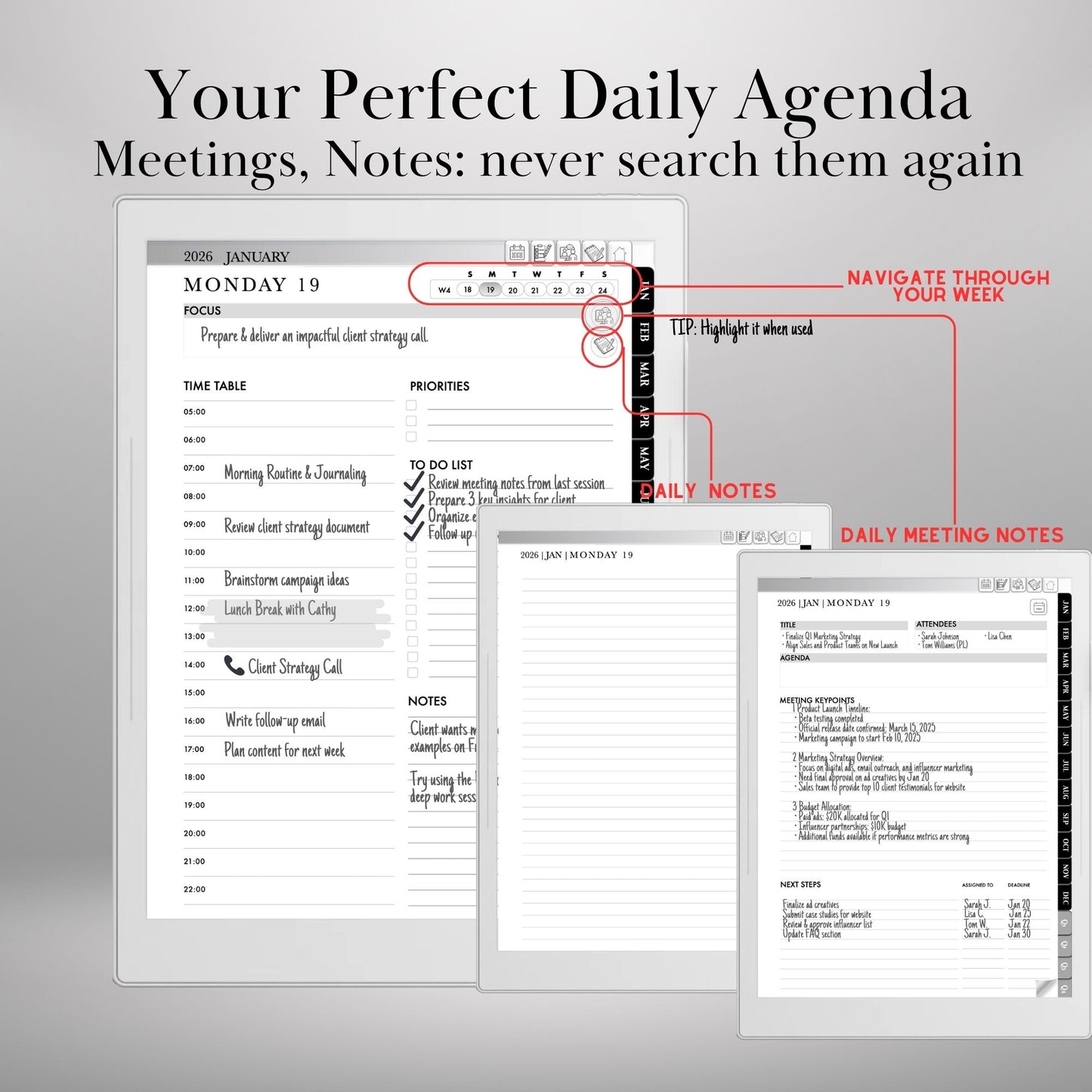 Supernote A5X A6X — Planner 2026