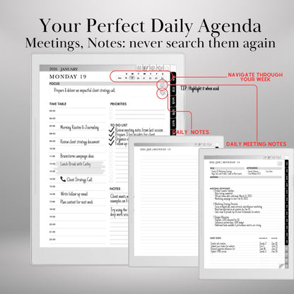 Supernote A5X A6X — Planner 2026