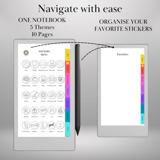 reMarkable Paper Pro Move — Emoji Sticker Pack, copy-paste