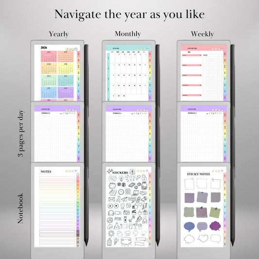 reMarkable Paper Pro Move — Daily Dotted Journal 2026