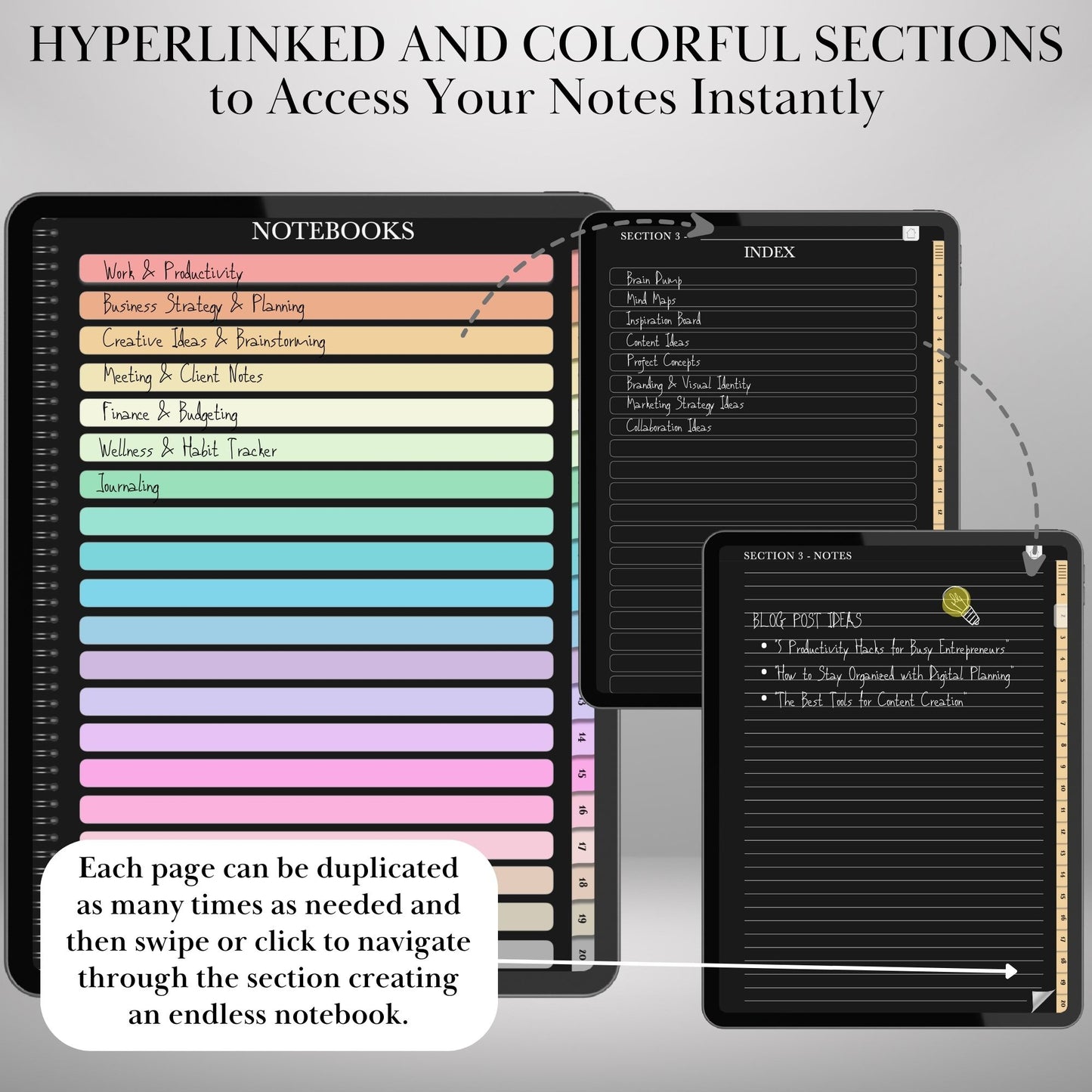 reMarkable Paper Pro & 2 — Dark Notebook, black theme