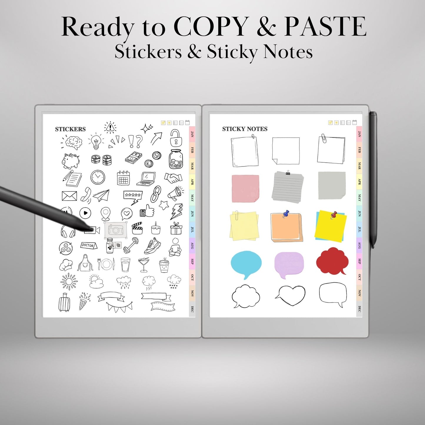 reMarkable Paper Pro — Daily Planner 2026-2027, dated calendar