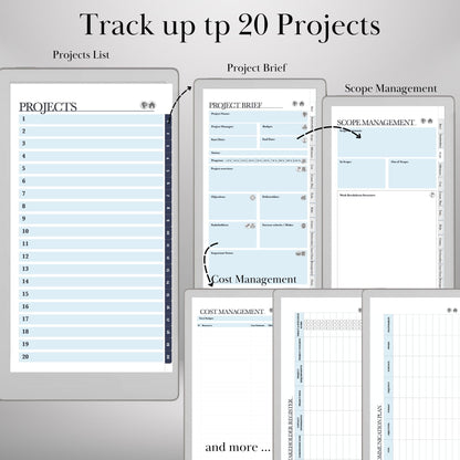 reMarkable Paper Pro Move — Project Management Planner, PMI & Gantt