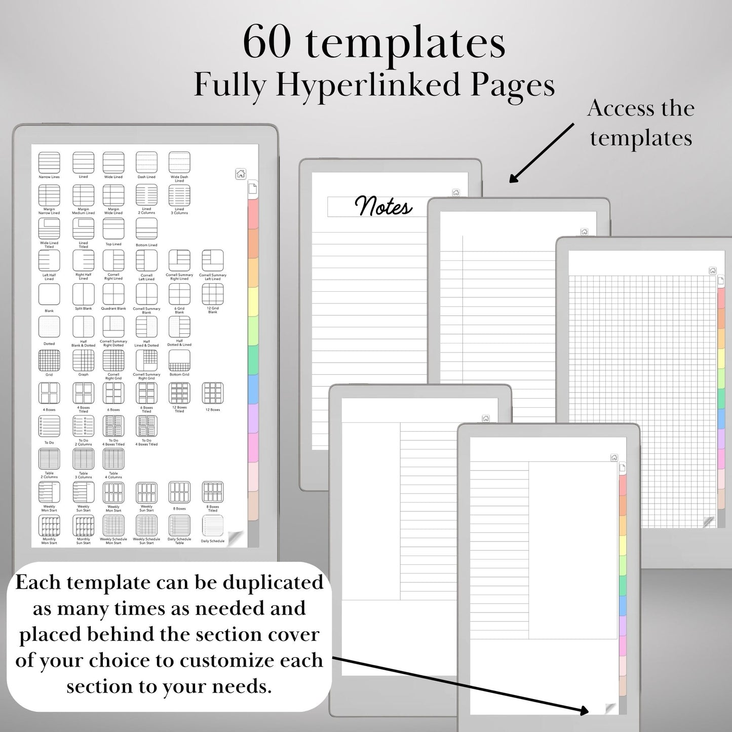 Move Customizable Notebook