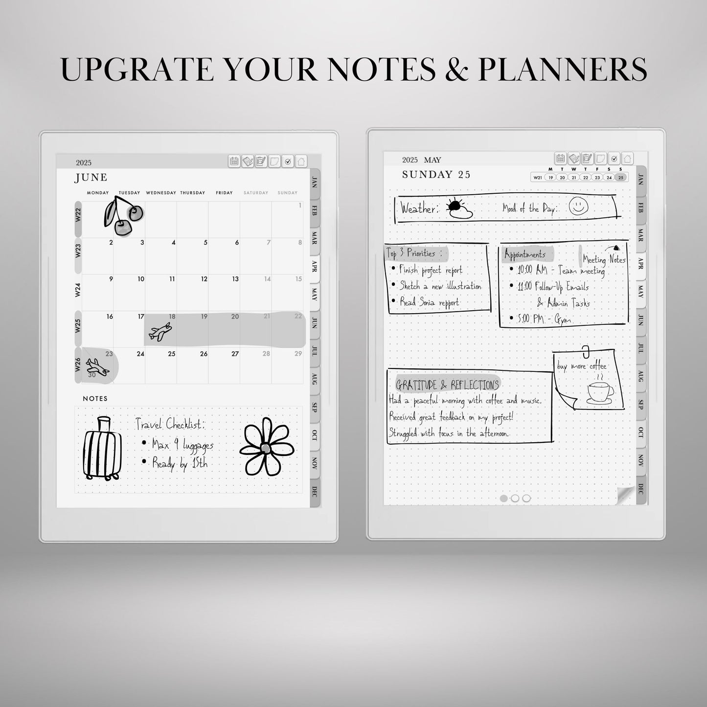 Supernote A5X A6X — Sticker Pack, copy-paste shapes & notes