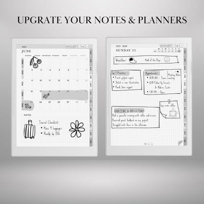 Supernote A5X A6X — Sticker Pack, copy-paste shapes & notes