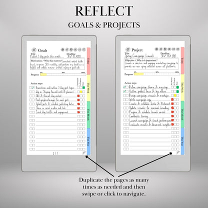reMarkable Paper Pro Move — GTD Task Tracker, brain dump & projects