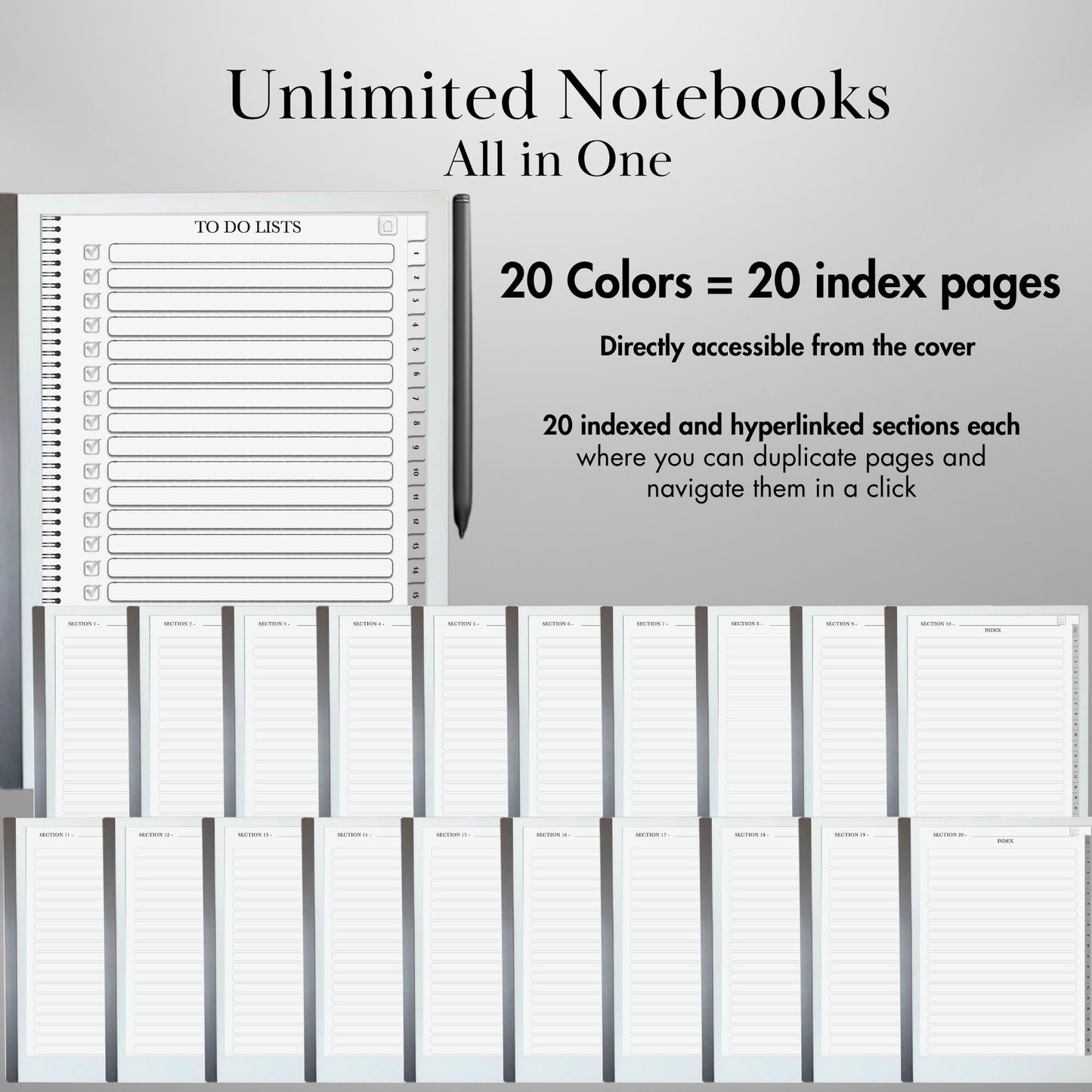 reMarkable 2 — To-Do Notebook, productivity planner