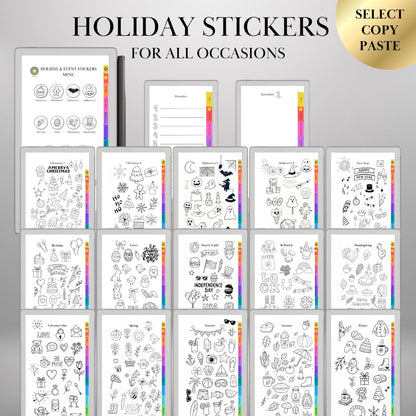 reMarkable Paper Pro Move — Stickers Mega Bundle, 9 packs 2600+