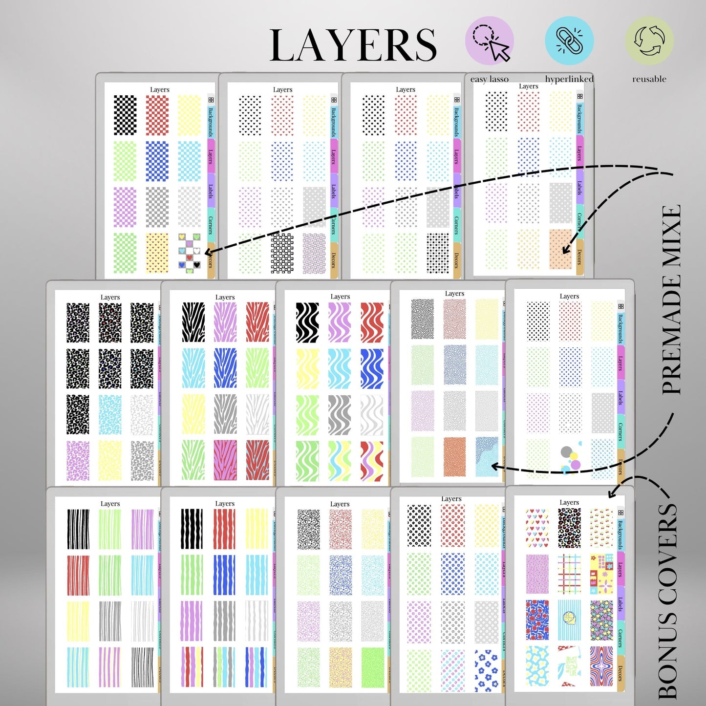 reMarkable Paper Pro Move — Custom Cover Toolkit, 540+ elements