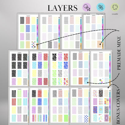 reMarkable Paper Pro Move — Custom Cover Toolkit, 540+ elements