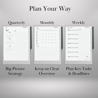 2026 Daily Planner for reMarkable 2 & Pro: Hyperlinked Digital Notebook (Digital Download))
