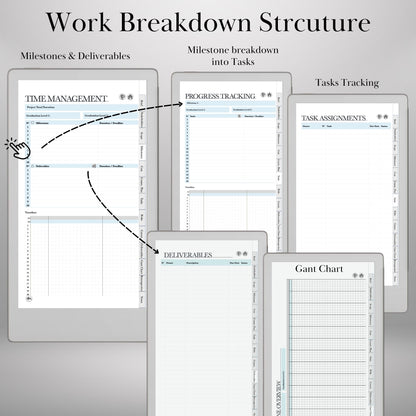reMarkable Paper Pro Move — Project Management Planner, PMI & Gantt
