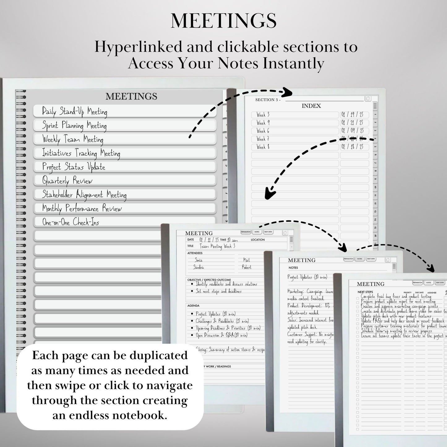 reMarkable 2 — Productivity Bundle, notebook, to-do & meeting notes