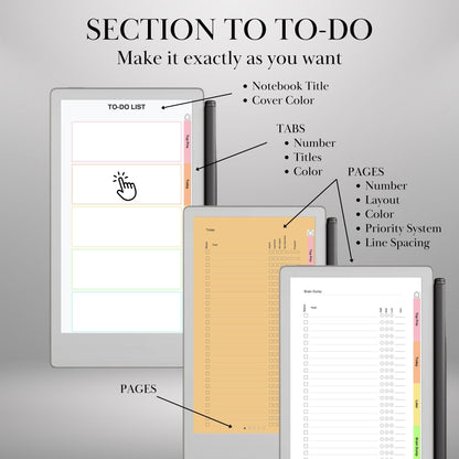 reMarkable Paper Pro Move — To-Do Creator, custom planner