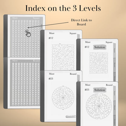 Kindle Scribe — Maze Puzzle Book, 600 brain games