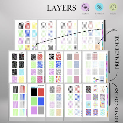 reMarkable Paper Pro — Custom Cover Toolkit, 540+ elements
