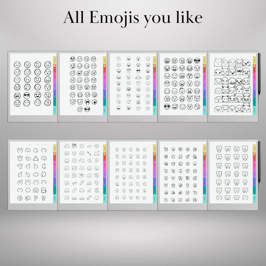 reMarkable Paper Pro & 2 — Emoji Sticker Pack, copy-paste