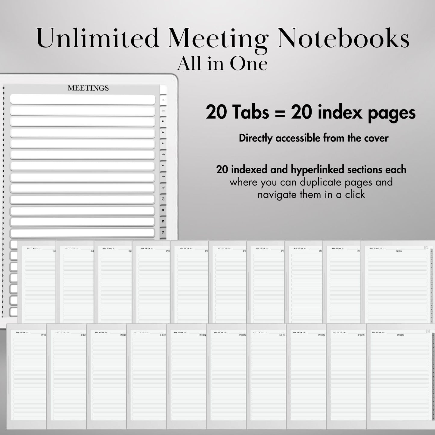 Kindle Scribe — Meeting Notes, business planner