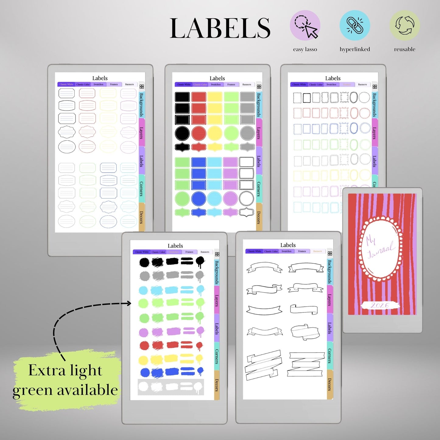 reMarkable Paper Pro Move — Custom Cover Toolkit, 540+ elements