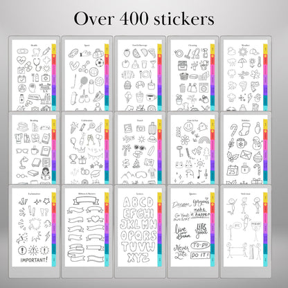 Ready-to-Use Stickers for reMarkable Paper Pro Move Copy Paste Stickers, Notes, Shapes and Mind Maps reMarkable Move Templates
